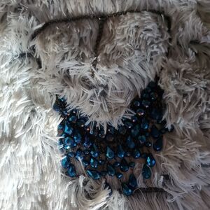 Stunning Blue Beaded Necklace